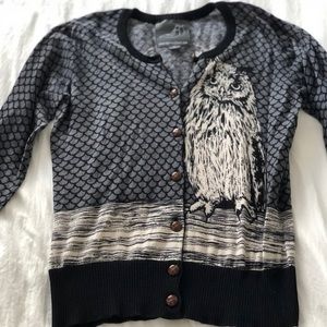 Beautiful cotton owl cardigan